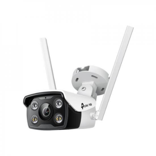TP-LINK | VIGI 4MP Outdoor Full-Color Wi-Fi Network Camera | VIGI C340-W | Bullet | 4 MP | 4 mm | IP66 | H.265+/H.265/H.264+/H.264 | MicroSD