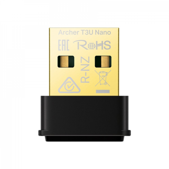 TP-LINK | AC1300 Nano Wireless MU-MIMO USB Adapter | Archer T3U Nano | Wireless