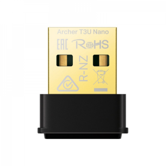 TP-LINK | AC1300 Nano Wireless MU-MIMO USB Adapter | Archer T3U Nano | Wireless