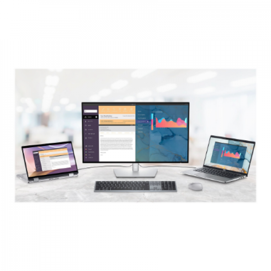 Dell | Keyboard | KB700 | Keyboard | Wireless | Russian | Titan Gray | 2.4 GHz, Bluetooth 5.0