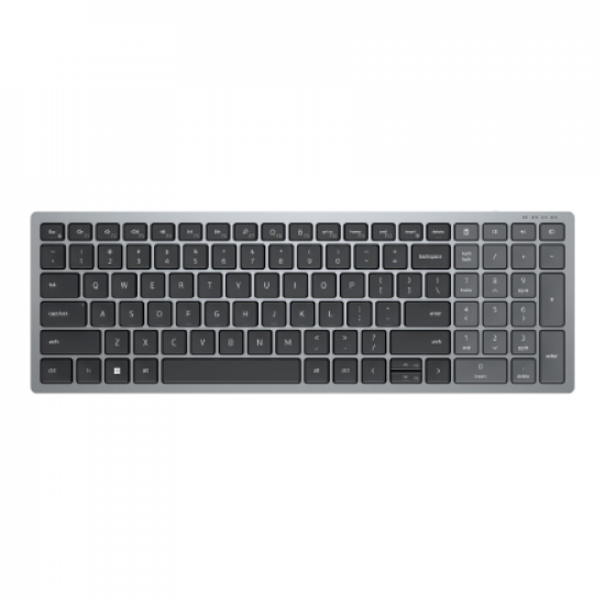Dell | Keyboard | KB740 | Keyboard | Wireless | Russian | Titan Gray | 2.4 GHz, Bluetooth 5.0 | 506 g