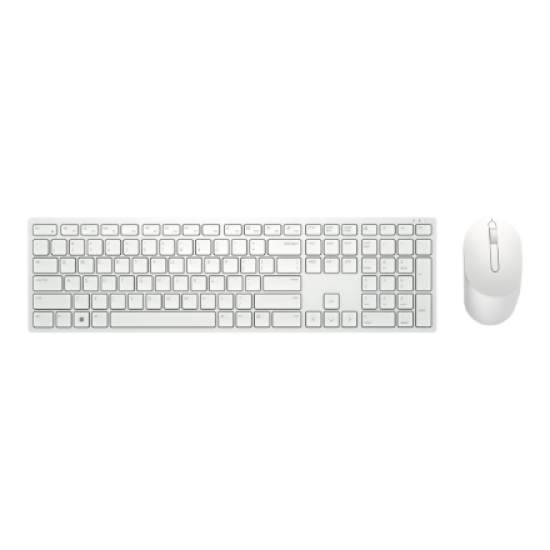 Dell | Keyboard and Mouse | KM5221W Pro | Keyboard and Mouse Set | Wireless | Mouse included | Russian | White | 2.4 GHz