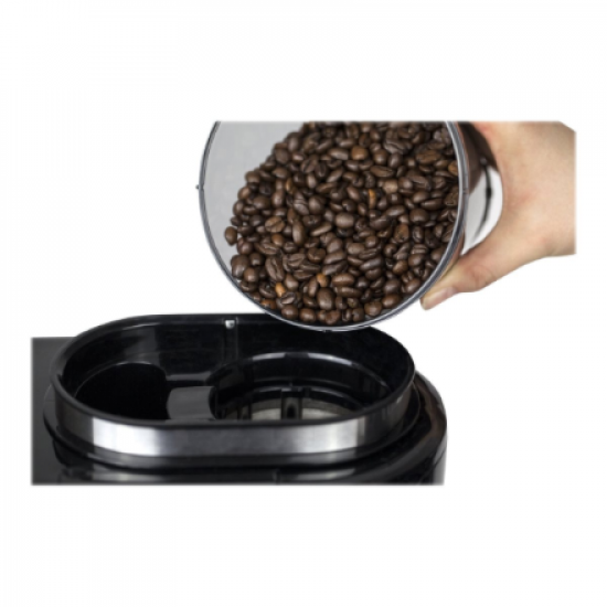 Caso | Design Compact Coffee Maker with Grinder | Pump pressure Not applicable bar | 600 W | Manual | Black/Stainless steel