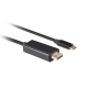 Lanberg | USB-C to DisplayPort Cable | CA-CMDP-10CU-0010-BK | 1 m