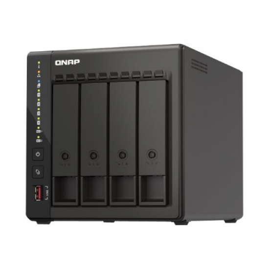 QNAP | 4-Bay desktop NAS | TS-453E-8G | Up to 4 HDD/SSD Hot-Swap | Intel Celeron | J6412 Quad-Core | Processor frequency 2.6 GHz | 8 GB