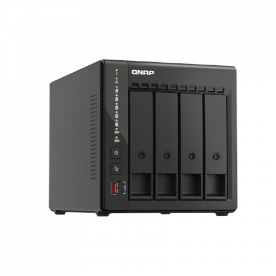 QNAP | 4-Bay desktop NAS | TS-453E-8G | Up to 4 HDD/SSD Hot-Swap | Intel Celeron | J6412 Quad-Core | Processor frequency 2.6 GHz | 8 GB