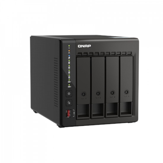 QNAP | 4-Bay desktop NAS | TS-453E-8G | Up to 4 HDD/SSD Hot-Swap | Intel Celeron | J6412 Quad-Core | Processor frequency 2.6 GHz | 8 GB