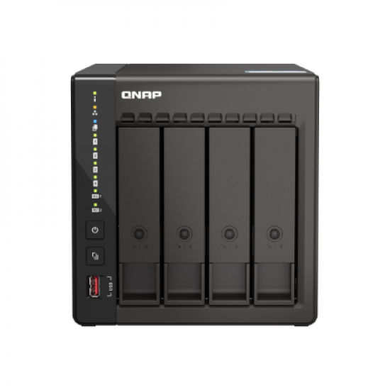 QNAP | 4-Bay desktop NAS | TS-453E-8G | Up to 4 HDD/SSD Hot-Swap | Intel Celeron | J6412 Quad-Core | Processor frequency 2.6 GHz | 8 GB