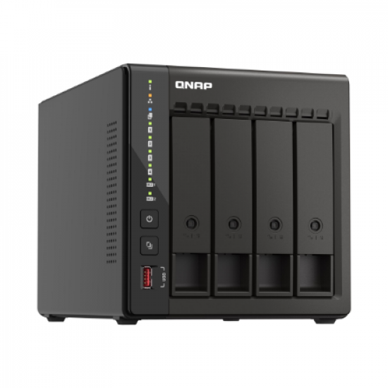 QNAP | 4-Bay desktop NAS | TS-453E-8G | Up to 4 HDD/SSD Hot-Swap | Intel Celeron | J6412 Quad-Core | Processor frequency 2.6 GHz | 8 GB