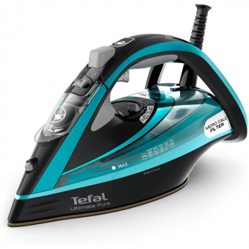 TEFAL | Ultimate Pure FV9844E0 | Steam Iron | 3200 W | Water tank capacity 350 ml | Continuous steam 60 g/min | Steam boost performance 250 g/min | Blue/Black