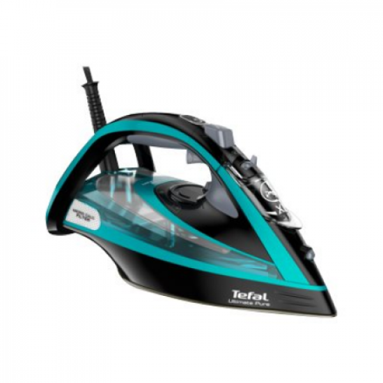 TEFAL | Ultimate Pure FV9844E0 | Steam Iron | 3200 W | Water tank capacity 350 ml | Continuous steam 60 g/min | Steam boost performance 250 g/min | Blue/Black