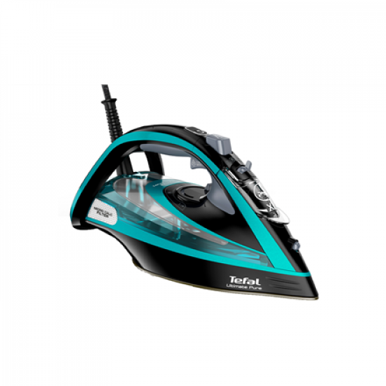TEFAL | Ultimate Pure FV9844E0 | Steam Iron | 3200 W | Water tank capacity 350 ml | Continuous steam 60 g/min | Steam boost performance 250 g/min | Blue/Black