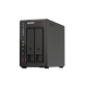 QNAP | 2-Bay desktop NAS | TS-253E-8G | Intel Celeron | J6412 4-core | Processor frequency 2.6 GHz | 8 GB