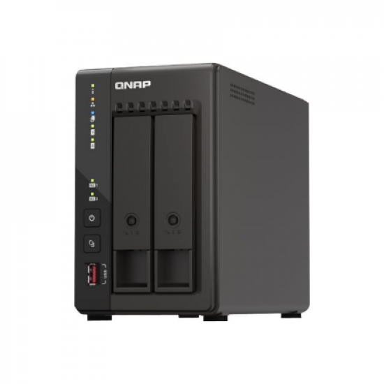 QNAP | 2-Bay desktop NAS | TS-253E-8G | Intel Celeron | J6412 4-core | Processor frequency 2.6 GHz | 8 GB