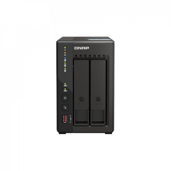 QNAP | 2-Bay desktop NAS | TS-253E-8G | Intel Celeron | J6412 4-core | Processor frequency 2.6 GHz | 8 GB