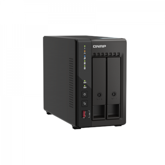 QNAP | 2-Bay desktop NAS | TS-253E-8G | Intel Celeron | J6412 4-core | Processor frequency 2.6 GHz | 8 GB