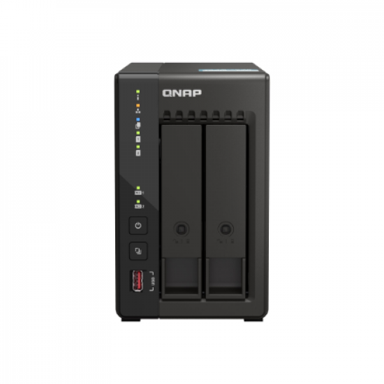 QNAP | 2-Bay desktop NAS | TS-253E-8G | Intel Celeron | J6412 4-core | Processor frequency 2.6 GHz | 8 GB
