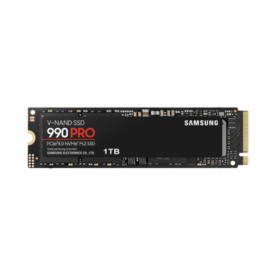 Samsung | 990 PRO | 1000 GB | SSD form factor M.2 2280 | Solid-state drive interface PCIe Gen4x4 | Read speed 7450 MB/s | Write speed 6900 MB/s