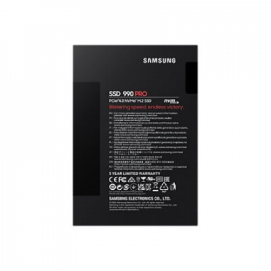 Samsung | 990 PRO | 1000 GB | SSD form factor M.2 2280 | Solid-state drive interface PCIe Gen4x4 | Read speed 7450 MB/s | Write speed 6900 MB/s