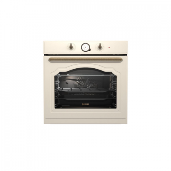 Gorenje | Oven | BOS67371CLI | 77 L | Multifunctional | EcoClean | Mechanical control | Steam function | Height 59.5 cm | Width 59.5 cm | Beige