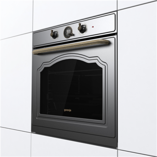 Gorenje | Oven | BOS67371CLB | 77 L | Multifunctional | EcoClean | Mechanical control | Steam function | Height 59.5 cm | Width 59.5 cm | Black