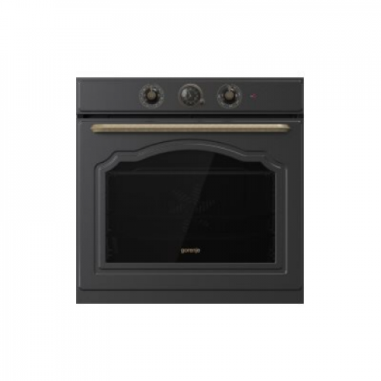 Gorenje | Oven | BOS67371CLB | 77 L | Multifunctional | EcoClean | Mechanical control | Steam function | Height 59.5 cm | Width 59.5 cm | Black