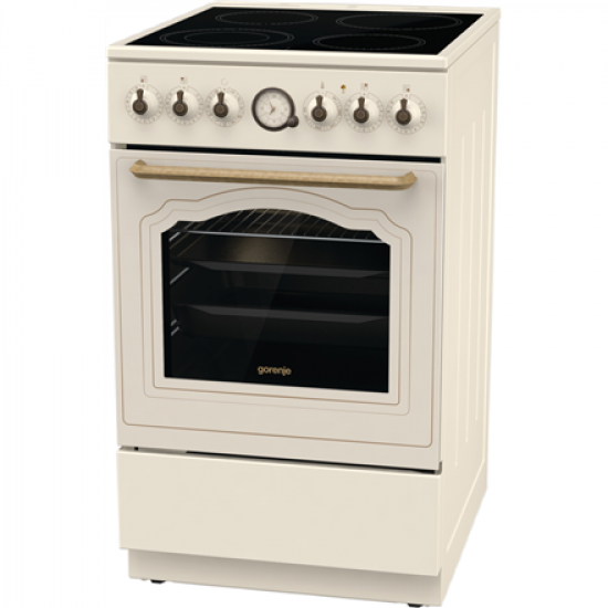 Gorenje | Cooker | GECS5B70CLI | Hob type Vitroceramic | Oven type Electric | Beige | Width 50 cm | Depth 59.4 cm | 70 L
