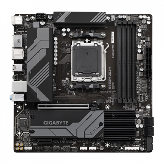 Gigabyte | B650M DS3H 1.0 M/B | Processor family AMD | Processor socket AM5 | DDR5 DIMM | Memory slots 4 | Supported hard disk drive interfaces 	SATA, M.2 | Number of SATA connectors 4 | Chipset B650 | Micro ATX