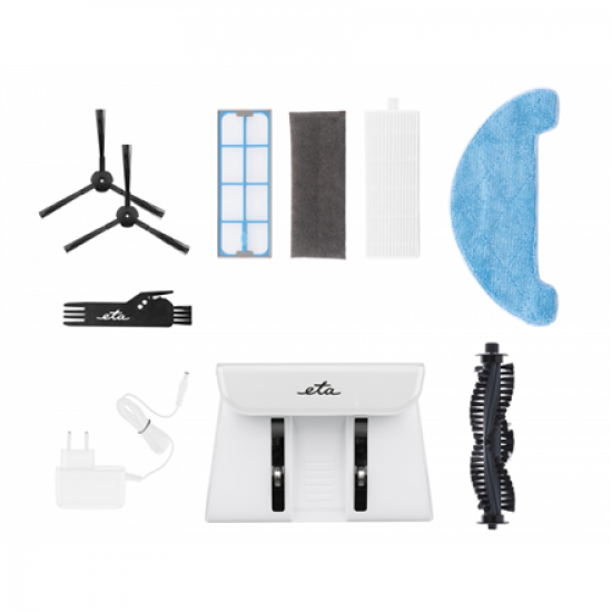 ETA | Vacuum Cleaner Robot | ETA351290000 Aron | Dry | Operating time (max) 120 min | Li-Ion | 2400 mAh | Dust capacity 0.3 L | White