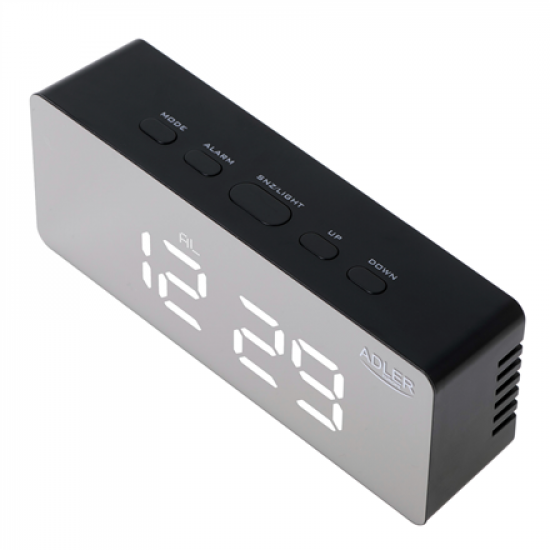 Adler | Alarm Clock | AD 1189B | Alarm function | Black