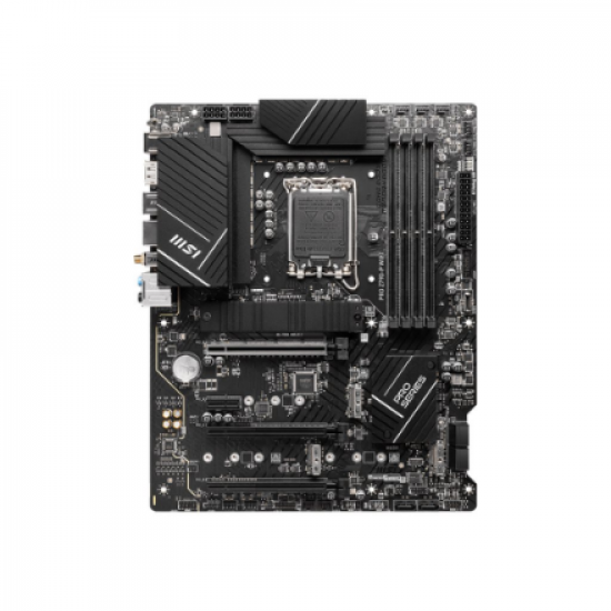 MSI | PRO Z790-P WIFI | Processor family Intel | Processor socket  LGA1700 | DDR5 DIMM | Memory slots 4 | Supported hard disk drive interfaces SATA, M.2 | Number of SATA connectors 6 | Chipset Intel Z790 | ATX