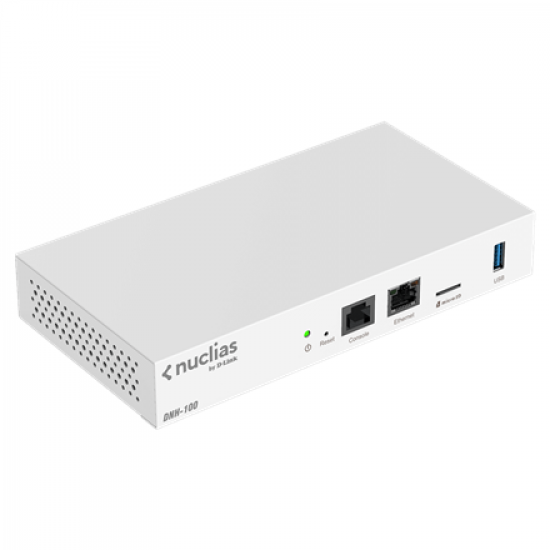 D-Link | Nuclias Connect Hub | DNH-100 | 802.11ac | Mesh Support No | 10/100/1000 Mbit/s | Ethernet LAN (RJ-45) ports 1 | No mobile broadband | MU-MiMO No | no PoE