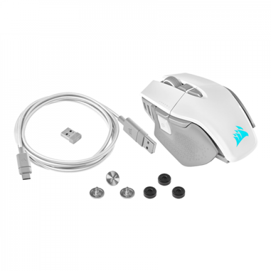 Corsair | Mouse | M65 RGB ULTRA | Gaming Mouse | Wireless | Wireless, Bluetooth | White