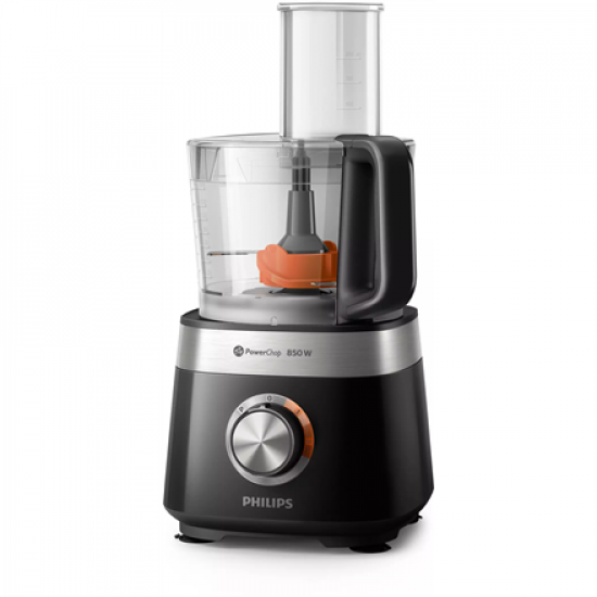 Philips | Compact Food processor | HR7530/10 Viva Collection | 850 W | Number of speeds 2 | Bowl capacity 2.1 L | Black