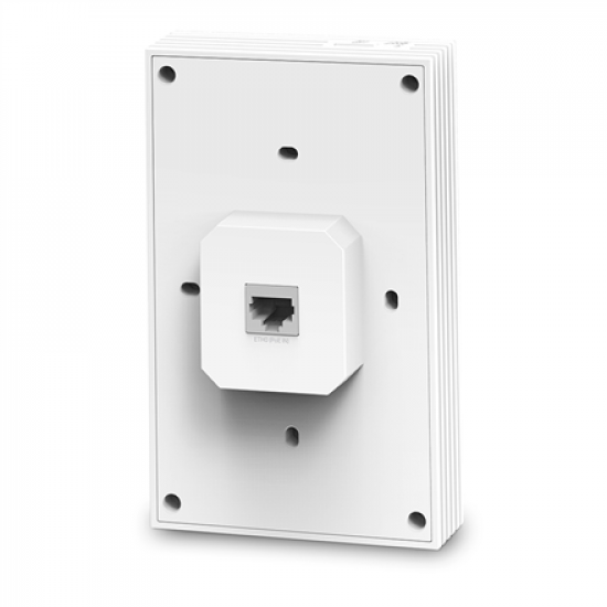 TP-LINK | AX3000 Wall Plate WiFi 6 Access Point | EAP655-Wall | 802.11ax | 10/100/1000 Mbit/s | Ethernet LAN (RJ-45) ports 4 | MU-MiMO No | PoE out