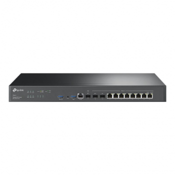 Omada VPN Router with 10G Ports | ER8411 | 10/100/1000 Mbit/s | Ethernet LAN (RJ-45) ports 8 | Mesh Support No | MU-MiMO No | 4G