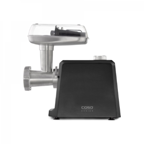 Caso | Meat Mincer | FW 2500 | Black | 2500 W | Number of speeds 2 | Throughput (kg/min) 2.5 | 3 stainless steel cutting plates (3 mm, 5 mm and 8 mm), Sausage filler, Cookie attachment with 4 moulds, Stuffer