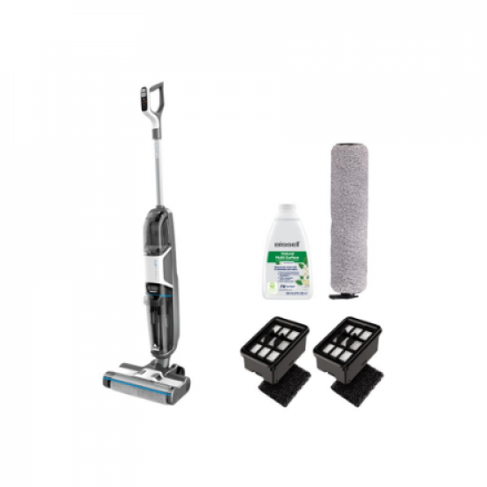 Bissell | Vacuum Cleaner | CrossWave HF3 Cordless Select | Cordless operating | Handstick | Washing function | 22.2 V | Operating time (max) 25 min | Black/Titanium/Bossanova Blue | Warranty 24 month(s)