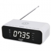 Adler | Alarm Clock with Wireless Charger | AD 1192W | Alarm function | AUX in | White
