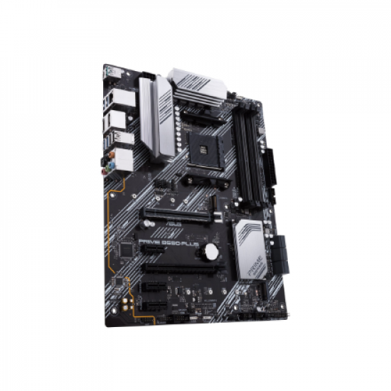 Asus | PRIME B550-PLUS | Processor family AMD | Processor socket AM4 | DDR4 DIMM | Memory slots 4 | Supported hard disk drive interfaces 	SATA, M.2 | Number of SATA connectors 6 | Chipset AMD B550 | ATX