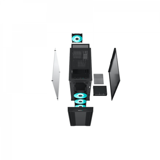 Deepcool | MID TOWER CASE (without fans) | CC560 | Side window | Black | Mid-Tower | Power supply included No | ATX PS2