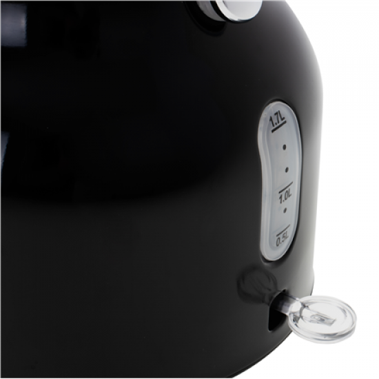 Adler | Kettle with a Thermomete | AD 1346b | Electric | 2200 W | 1.7 L | Stainless steel | 360° rotational base | Black