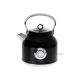 Adler | Kettle with a Thermomete | AD 1346b | Electric | 2200 W | 1.7 L | Stainless steel | 360° rotational base | Black