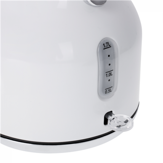 Adler | Kettle with a Thermomete | AD 1346w | Electric | 2200 W | 1.7 L | Stainless steel | 360° rotational base | White