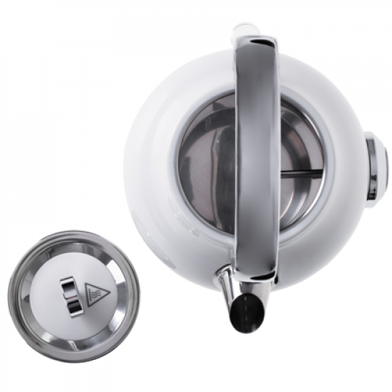 Adler | Kettle with a Thermomete | AD 1346w | Electric | 2200 W | 1.7 L | Stainless steel | 360° rotational base | White