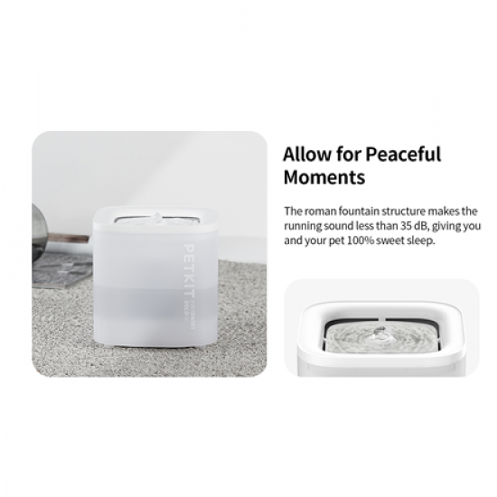 PETKIT | Smart Pet Drinking Fountain | Eversweet Solo | Capacity 1.8 L | Filtering | Material Plastic | White