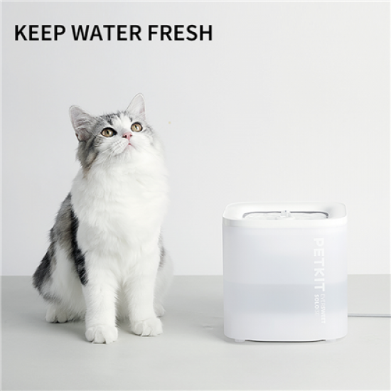 PETKIT | Smart Pet Drinking Fountain | Eversweet Solo | Capacity 1.8 L | Filtering | Material Plastic | White
