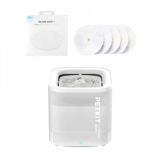 PETKIT | Smart Pet Drinking Fountain | Eversweet Solo | Capacity 1.8 L | Filtering | Material Plastic | White