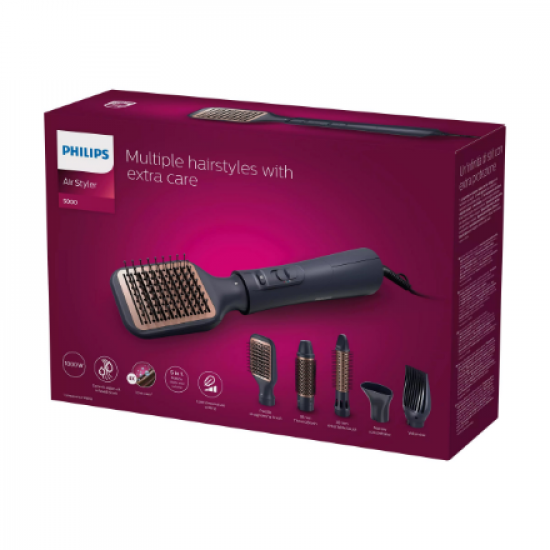 Philips | Hair Styler | BHA530/00 5000 Series | Warranty 24 month(s) | Ion conditioning | Number of heating levels 3 | 1000 W | Black