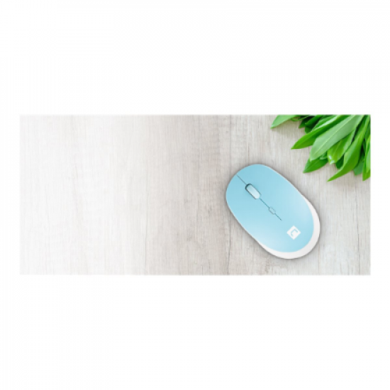 Natec | Mouse | Harrier 2 | Wireless | Bluetooth | White/Blue